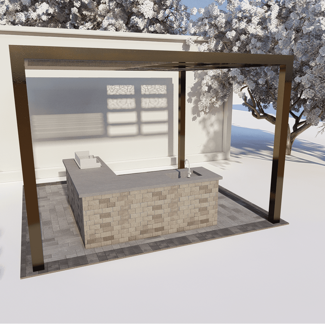 Outdoor Kitchen 4077 - 4.54 x 4.38 m